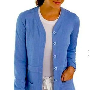 KOI Lite Women's Claire Solid Cardigan CIEL  NEW